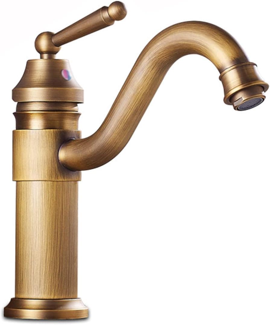 シンクの蛇口, Bathroom Sink Faucet Single Hole Bathroom Sink Faucet Antique Brass Black Bathroom Faucet Si
