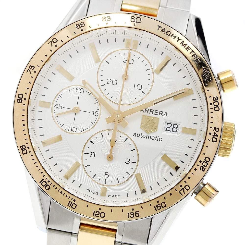 タグホイヤー TAG HEUER CV2050.BD0789 カレラ タキメーター クロノグラフ 自動巻き メンズ _955235【中古】