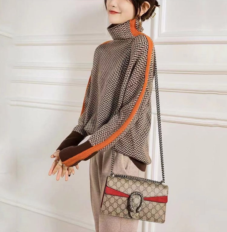 レディース トップス ニット セーター プルオーバー 長袖 ハイネック タートルネック かわいい 大人可愛い カジュアル 上品 おしゃれ かっこいい レトロ こなれ感 ガーリー クール モード系