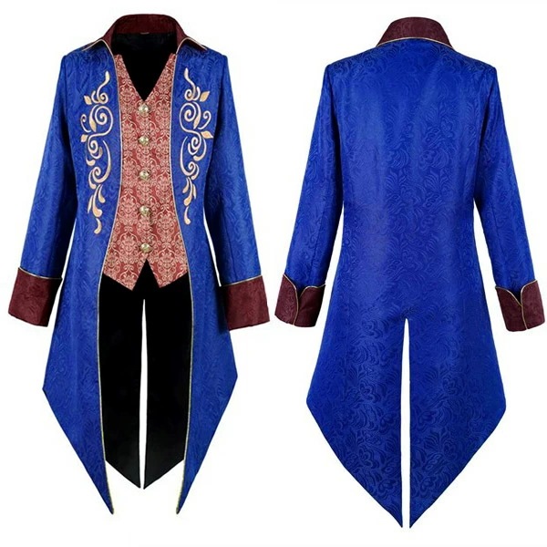 メンズ ジャケット アウター ベルベット 大きいサイズ ミモレ丈 王子様 ステージ衣装 舞台 演出 貴族 コスプレ 衣装 オペラ用衣装 男性 大人 忘年会 イベント 発表会 演奏会 かっこいい ハロウ