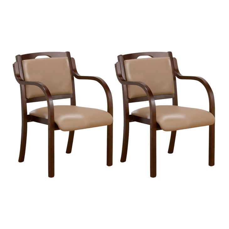 立ち座りサポートダイニングチェア 同色2脚組