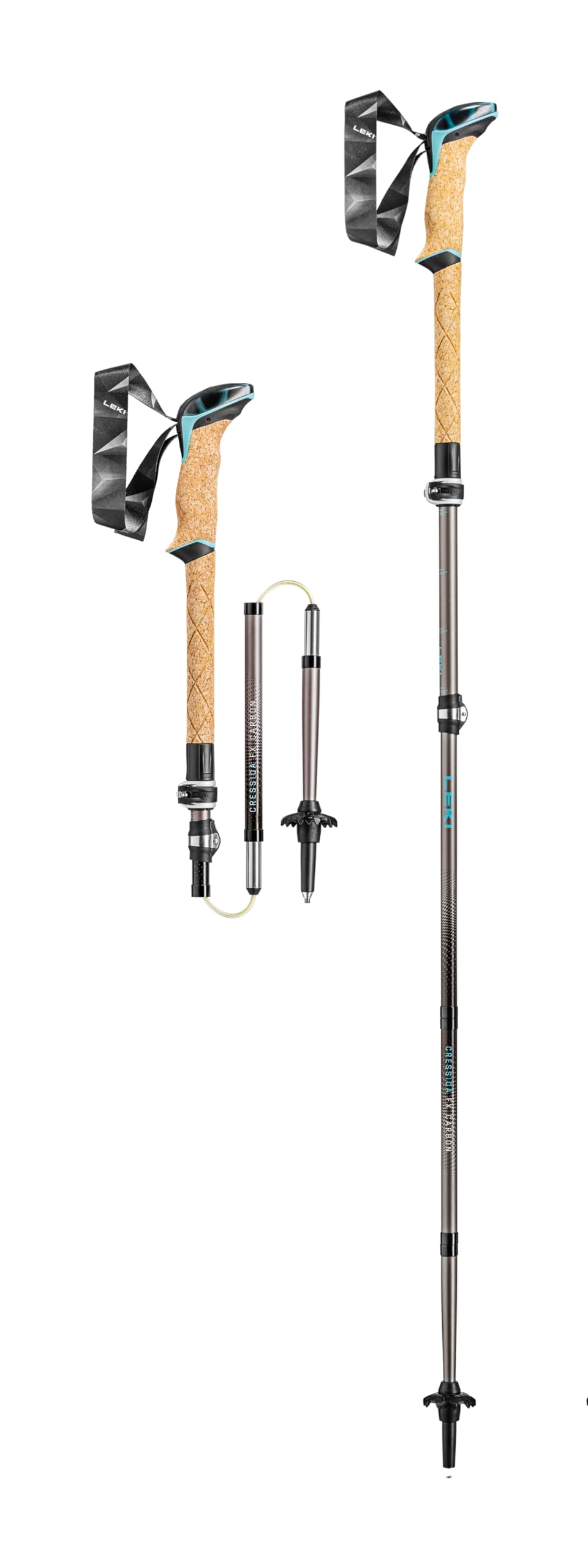 レキ(LEKI) アウトドア 登山 トレッキング クレシダ FX カーボン 1300481 グレー