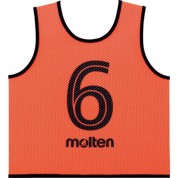 モルテン molten ゲームベスト GVジュニア10枚セット 蛍光オレンジ GS0112KO ジュニア ボーイズ