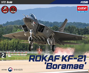 アカデミー 1/72 ROKAF KF-21 Boramae Korea Air-force Aircraft Model kit Toy #12585
