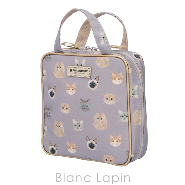 アルティザン＆アーティスト ARTISAN＆ARTIST タテ型収納のスクエアポーチ 5WP-WI6092 ウィスカーウィスパー #ライラック コスメポーチ/バッグ [161128]