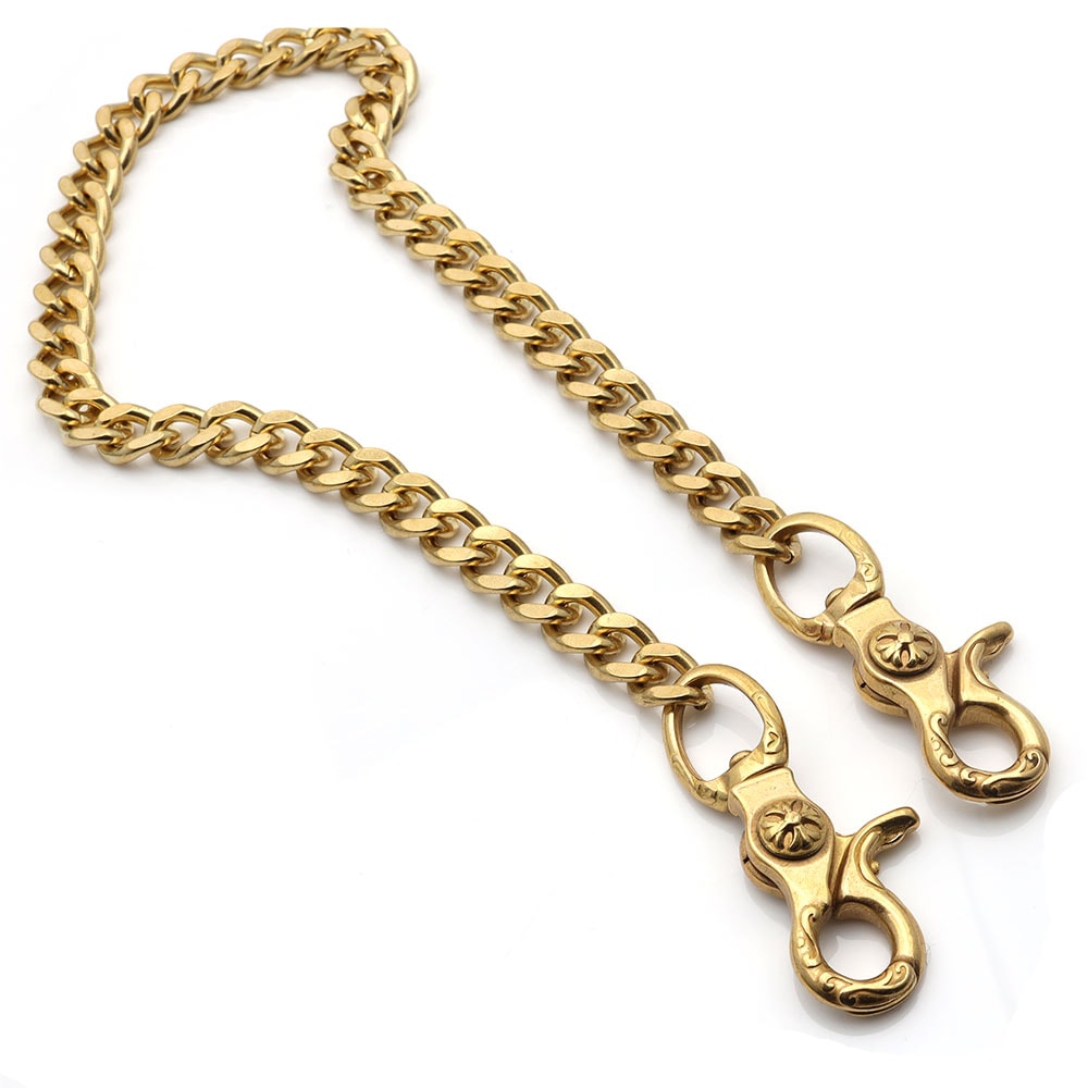 唐草クリップウォレットチェーン ゴールド [wc029]