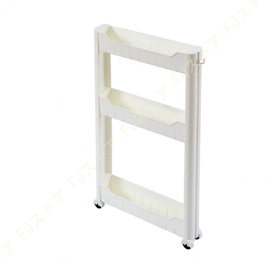 隙間収納 キッチン 7cm 8cm 幅 キャスター付き キッチンワゴン スリム 収納 洗面所 すき間収納 ランドリー ラック 薄型 プラスチック すき間 キッチン収納