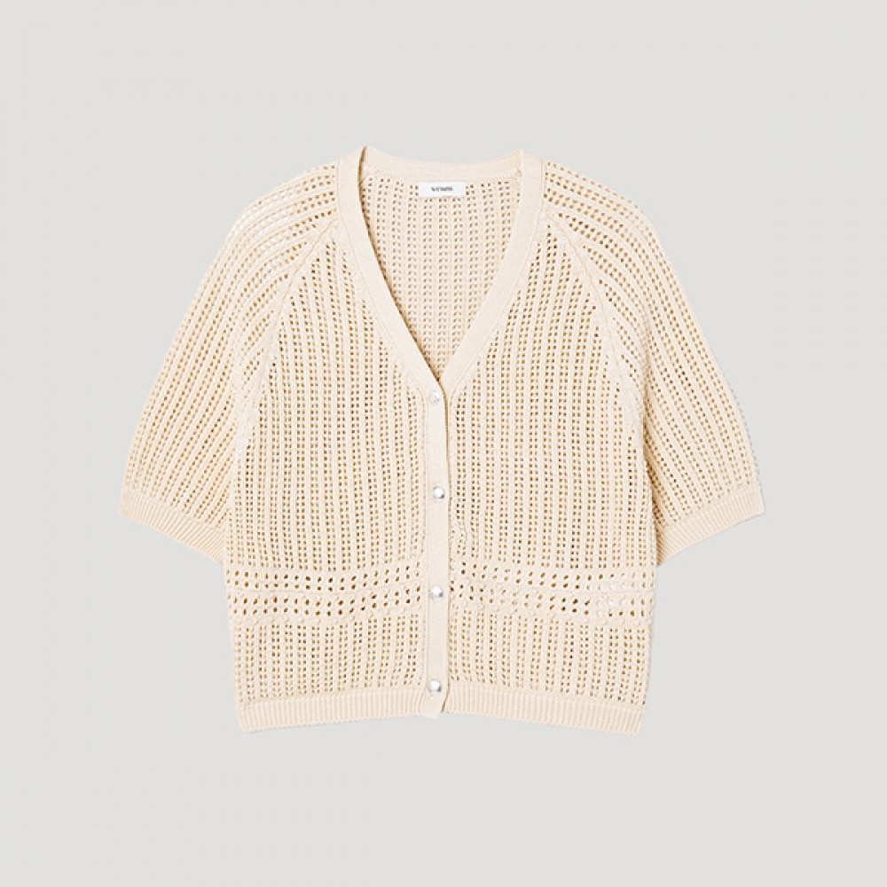 [シールズミス] Vネックラグランニットカーディガン_SSKCDP21020_LB