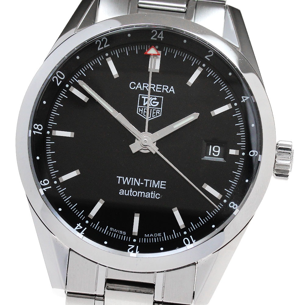 タグホイヤー TAG HEUER WV2115-0 カレラ ツインタイム 自動巻き メンズ _842096【中古】