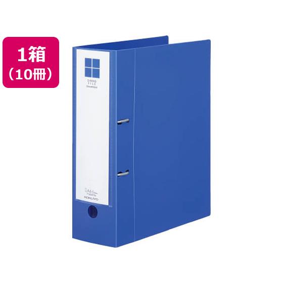 Dリングファイル[スムーススタイル] A4タテとじ厚70mm青10冊 コクヨ ﾌ-UDS470B