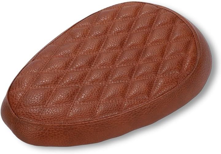 スーパーカブ C50 C70 C90 リトルカブ バイクシート ダブルクロスステッチ 座席 カスタム パーツ 外装 ホンダ 社外品(ブラウン)