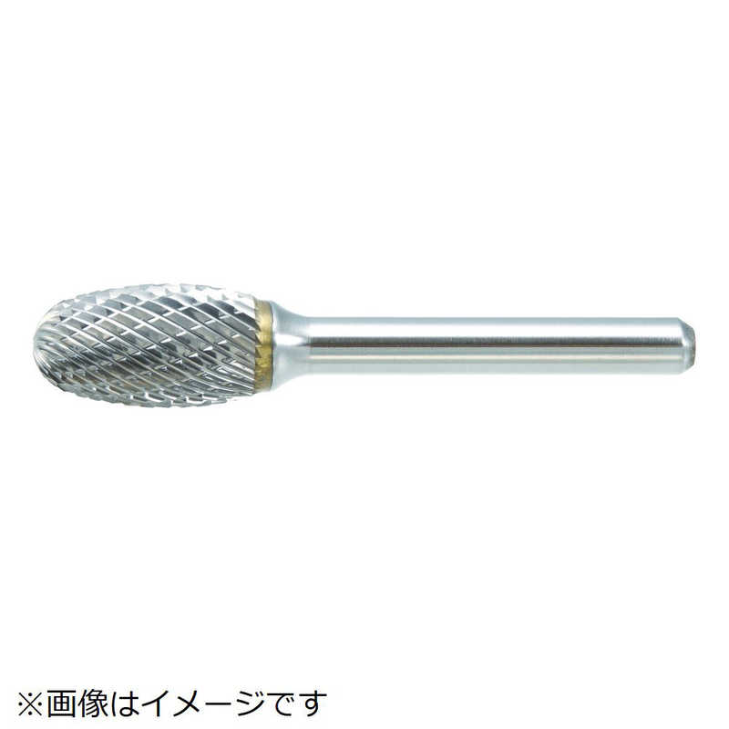 トラスコ中山　超硬バー タマゴ型 Φ19X刃長25X軸6 シングルカット　TB6C190S