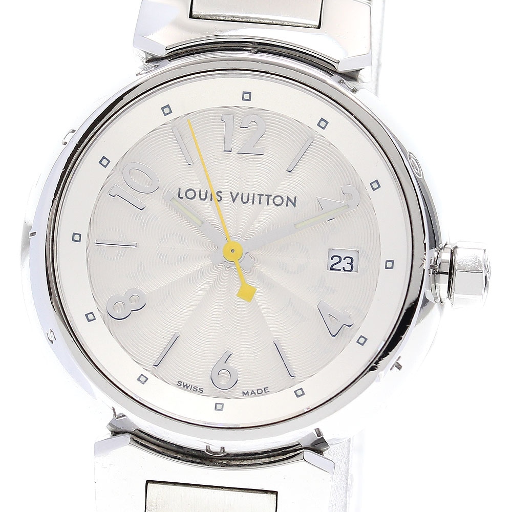 ルイ・ヴィトン LOUIS VUITTON Q121K タンブール デイト クォーツ レディース _836985【中古】