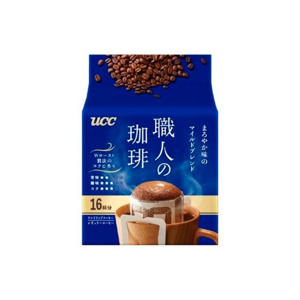 UCC 職人の珈琲 ワンドリップコーヒー まろやか味のマイルドブレンド 16P× 6 メーカー直送