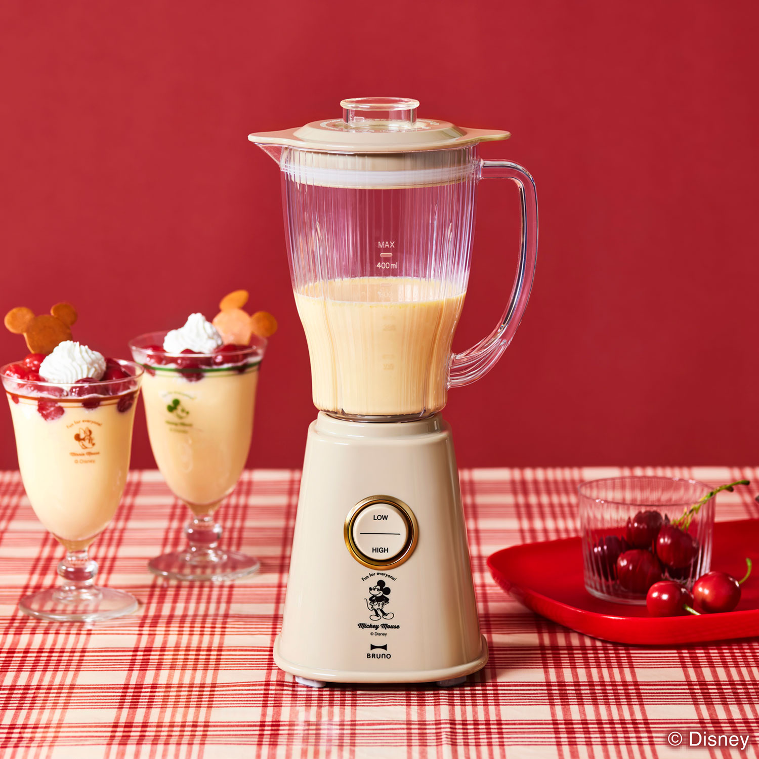 ブレンダー ミキサー ディズニー 400ml 電気式 コンパクト 軽量 ベージュ BOE137