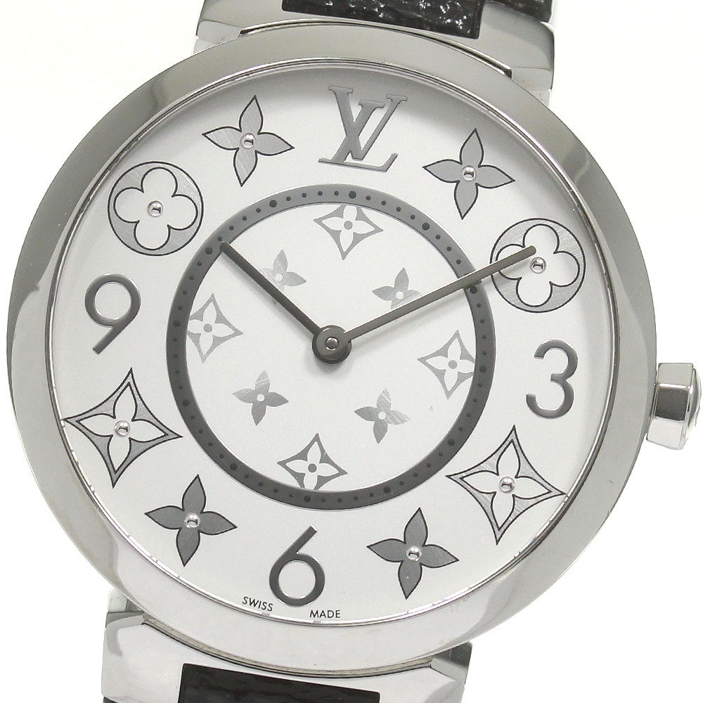 ルイ・ヴィトン LOUIS VUITTON Q13MJ タンブールスリムMM 8Pダイヤ クォーツ レディース _841730【中古】