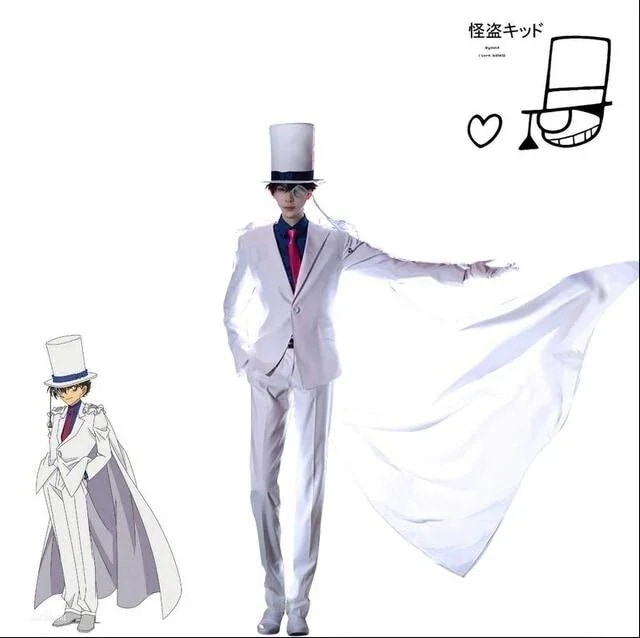 名探偵コナン 怪盗キッド 演出服 コスプレ 衣装 大人 子供