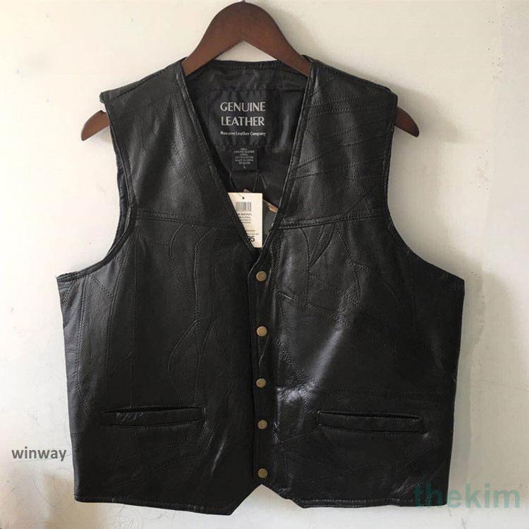 新商品特価 春夏秋冬　本革　ベスト　メンズ　レザーベスト　羊革 合わせやすい ジレベスト　ベスト 前開き　チョッキ　バイク用ベスト　通勤　カジュアル　フォーマル春夏秋冬　本革　ベスト　メンズ　レザーベ