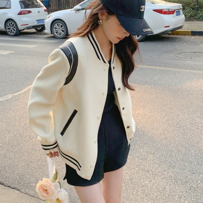 年 春 新作 バイカラー ライン ジャケット