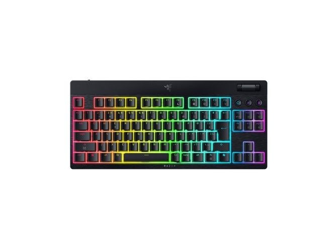 Razer 【国内正規品】BlackWidow V4 Low-profile Tenkeyless HyperSpeed(Yellow Linear Switch) ワイヤレス薄型メカニカルゲーミング