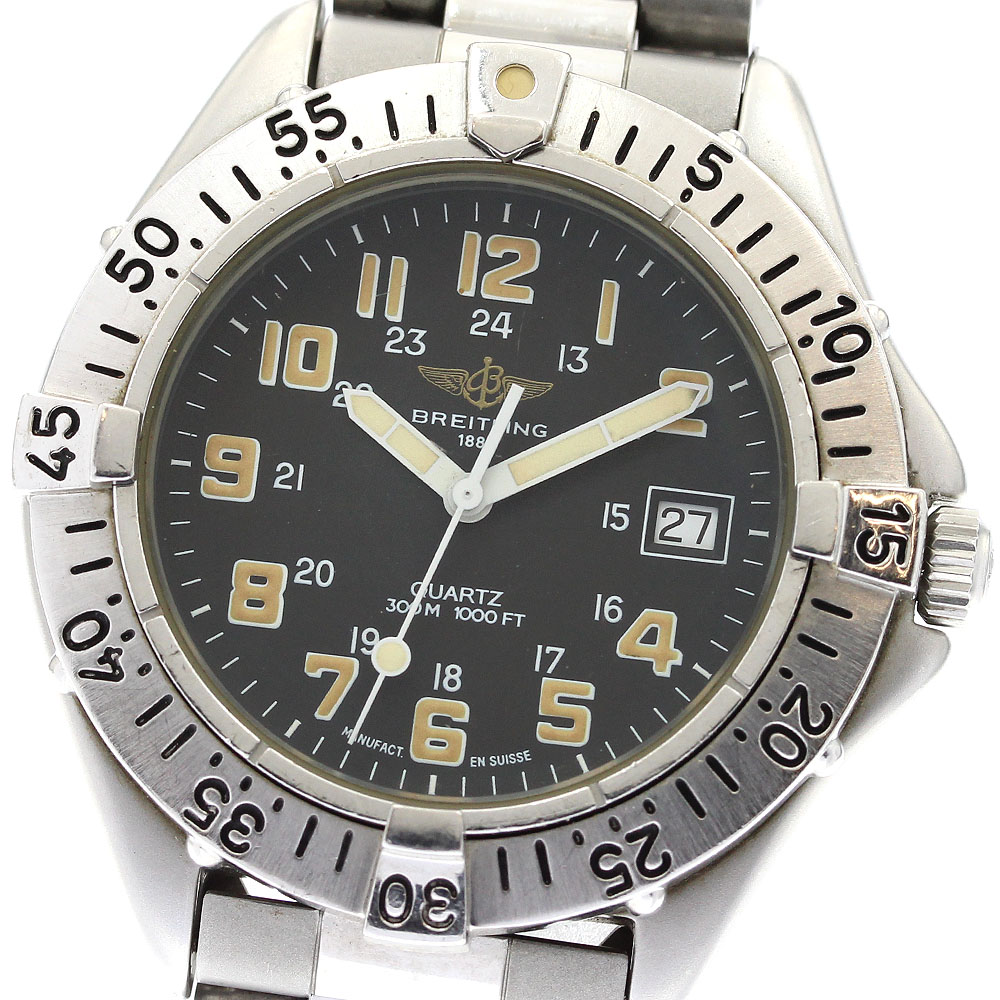 ブライトリング BREITLING A57035 コルト デイト クォーツ メンズ _900879【中古】