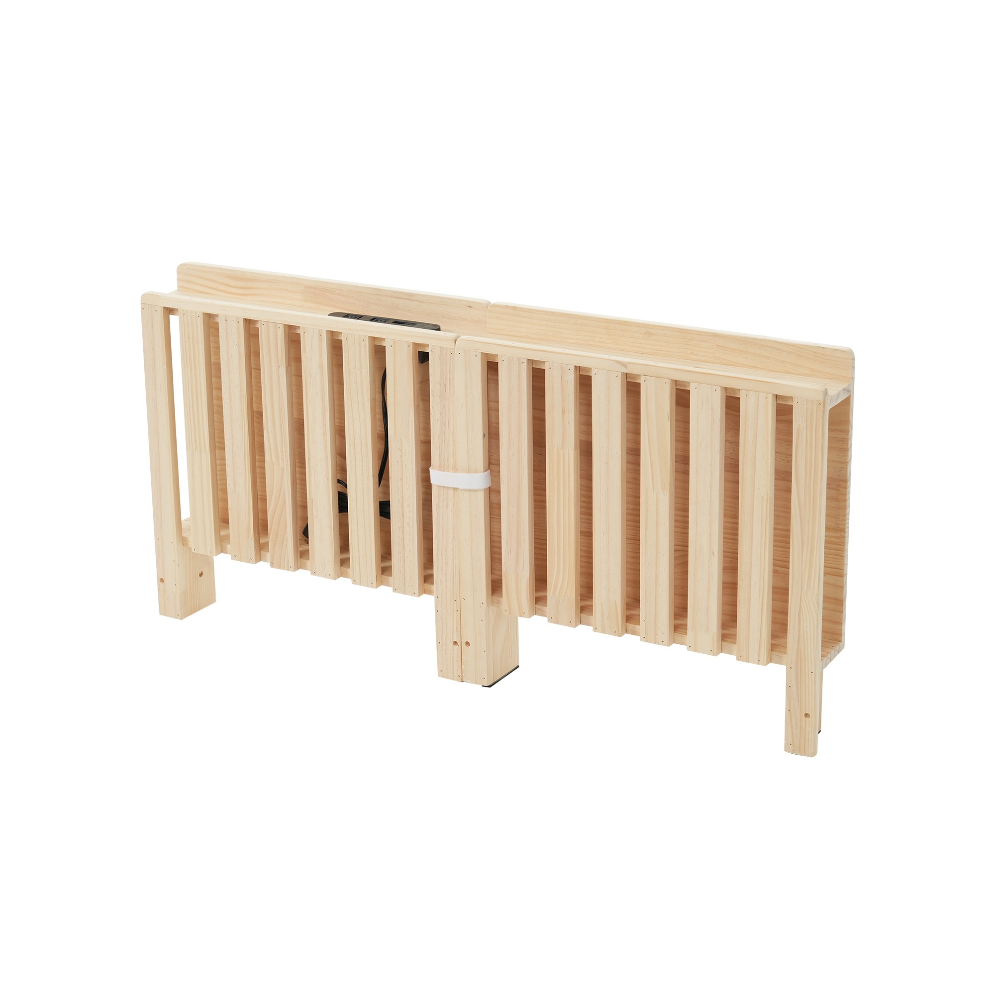 【国内出荷 - 3日配達】【パベッドボード×2枚】パレットベッド 天然木 すのこベッド ローベッド 木製 おしゃれ　お掃除ロボット対応　分割 ベッドフレーム~393