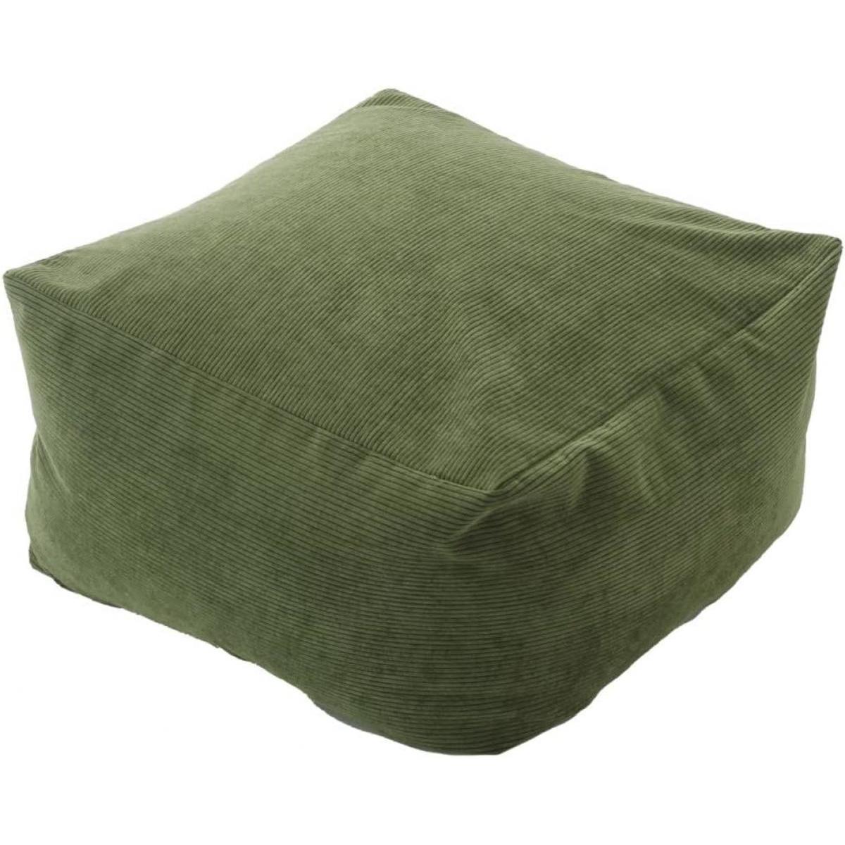 【I】セルタン(CELLUTANE) ビーズクッション QUBE XLサイズ ヴィンテージスタイル コーデュロイグリーン 【受注生産品】 10,125円