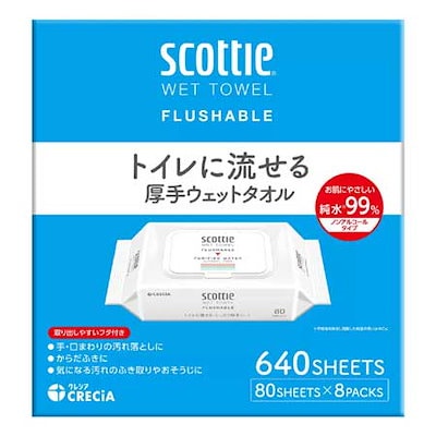 スコッティ　トイレに流せる　厚手ウェットタオル...のサムネイル