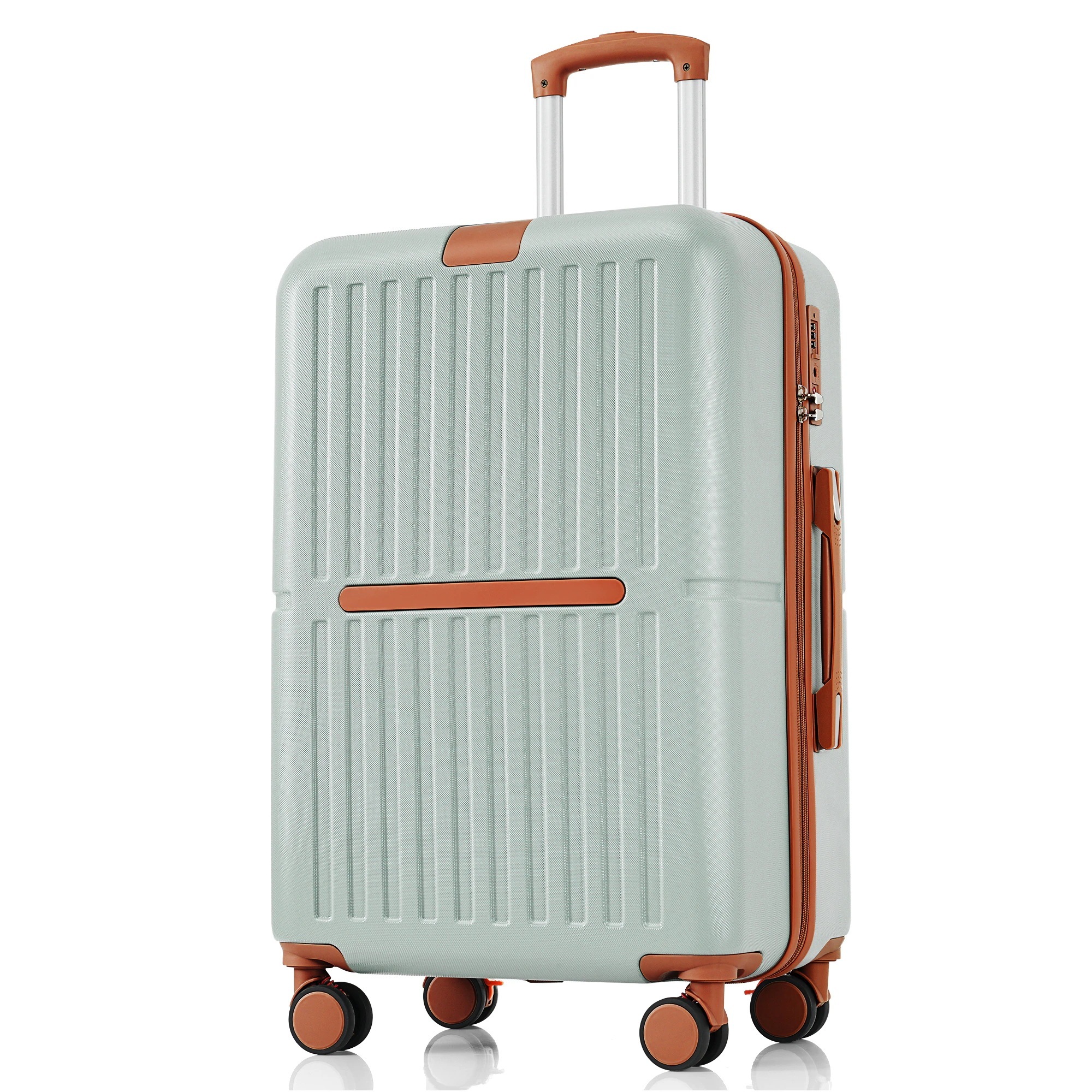 【国内発送&送·料·無·料】スーツケースフック式底足おしゃれUSBポート付き3日~7日大容量Mサイズ超軽量カップホルダー付き軽いかわいキャリーケースストッパー付き 6,326円