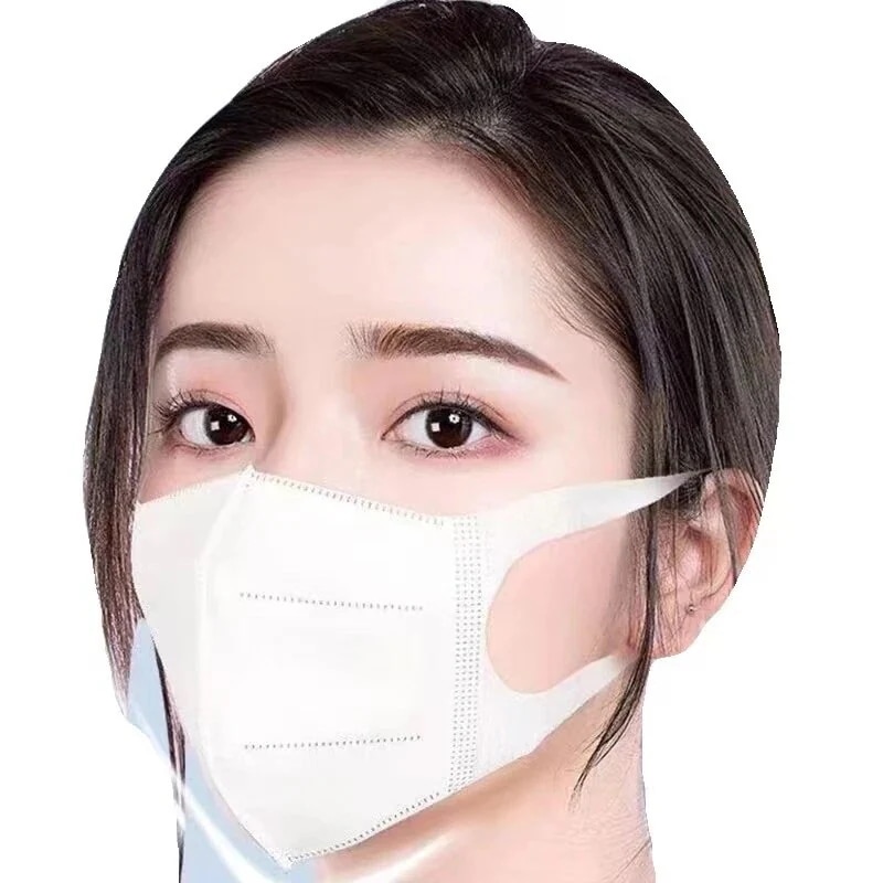 【20点セット】【急速出荷】無料HENQ小顔効果マスク 100枚セット 立体マスク 3D マスク 不織布 使い捨て 耳が痛くならない 3