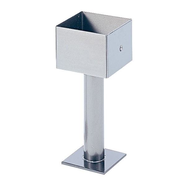 水上 ステンレス柱受(ポーチ受) 150mm角 ヘアーライン 【0205-0010】