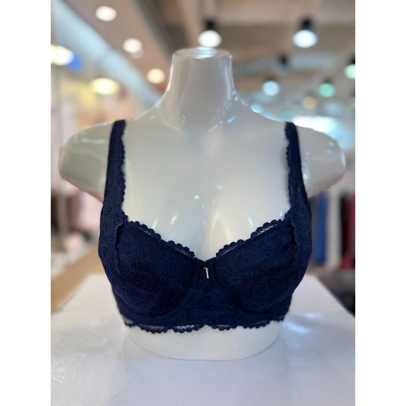 [坡州店] ネイビーレース不織布ブラ BR6835