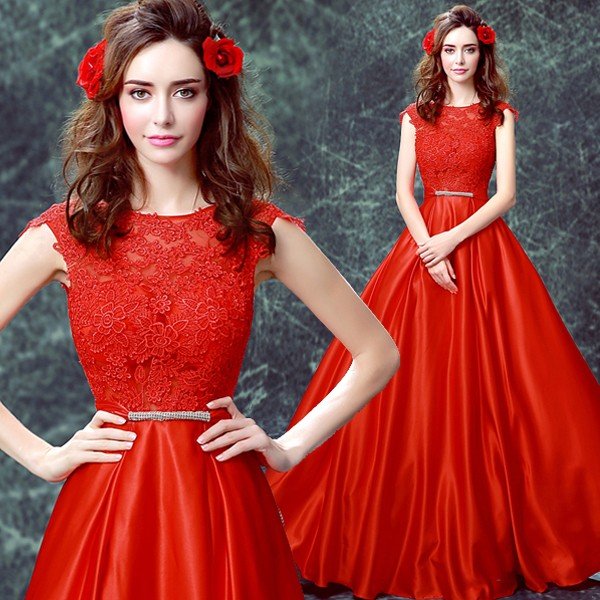 カラードレス 赤 ロング 安い イブニングドレス 二次会 パーティードレス 演奏会 花嫁 ウエディングドレス 発表会 結婚式 カクテルドレス 披露宴 サッシュベルト