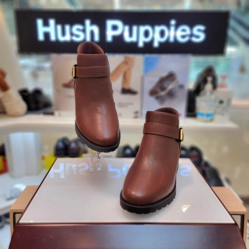 女性の足に優しい4cmヒール バックル飾り ブーティー アンクルブーツ 3fq604-B_CA