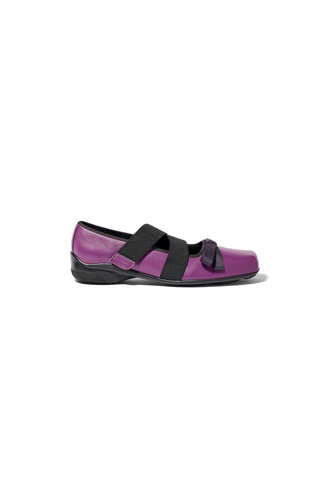 【OPEN Yy】 CROSS BAND BALLET FLATS : PURPLE