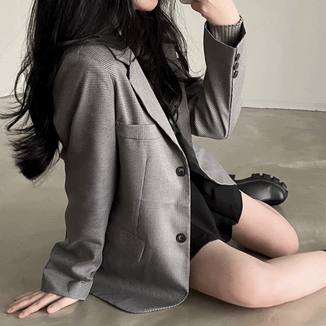 ハウンド チェック ジャケット - jk