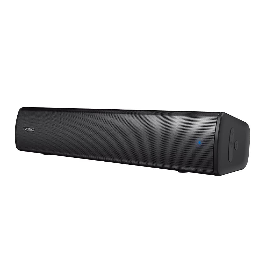 クリエイティブ・メディア Creative Stage Air V2 幅41cm AUX/BT/USB オーディオ 最大20W 重低音パッシブ ラジエーター 約6時間連続再生バッテリー搭載 PC/Ma