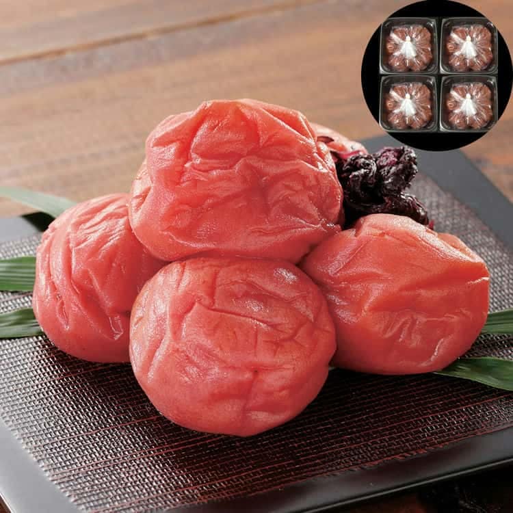 和歌山 紀州南高梅 つぶれ梅 しそ 2kg (500g4) 塩分8% 離島は配送不可 4090004 お歳暮 お中元 お土産 ご進物 ギフト 贈り物に最適