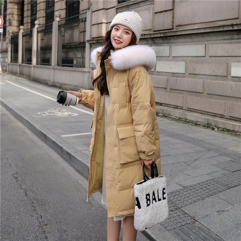 ダウンコート ファー コート 秋 冬 フォックスファー ダウン コート ダウンジャケット ロング フ