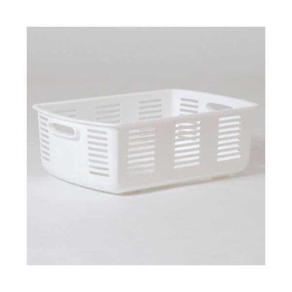 （まとめ）林製作所 脱衣カゴ ホワイト(×3セット)