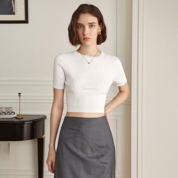 ワイアイエムYY_Jacquard knit top 14,384円