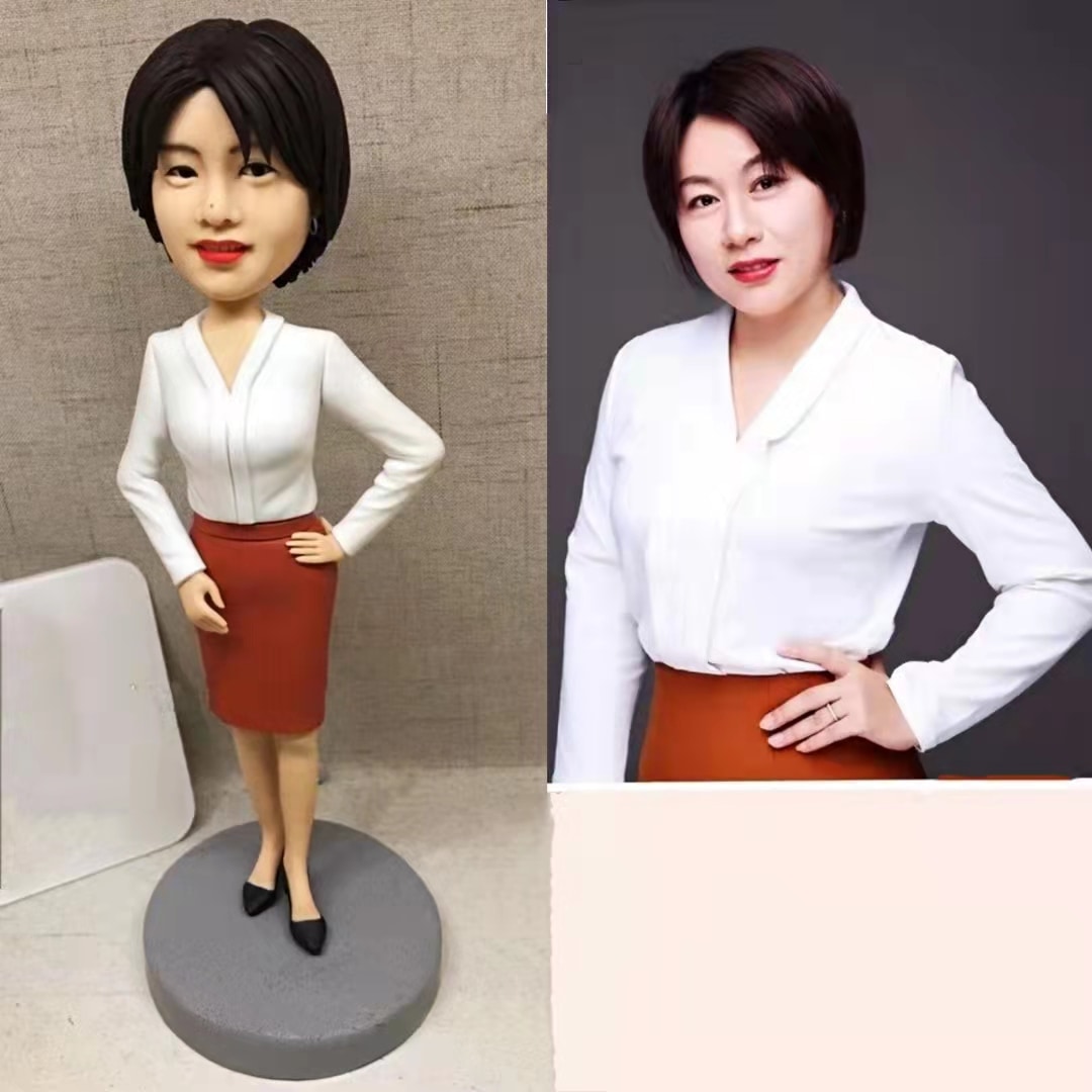 【オーダーメイド】3D肖像画 似顔絵 人形 フィギュア 彼氏 彼女 誕生日 ケーキトッパー 記念日 カップル 友達 プレゼント