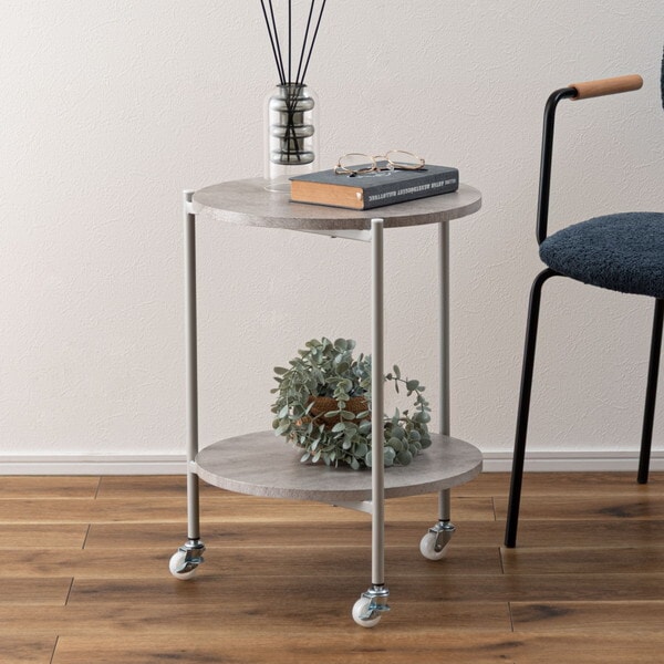 PT-206LGG ライトグレーグレー ラウンドサイドテーブル メーカー直送