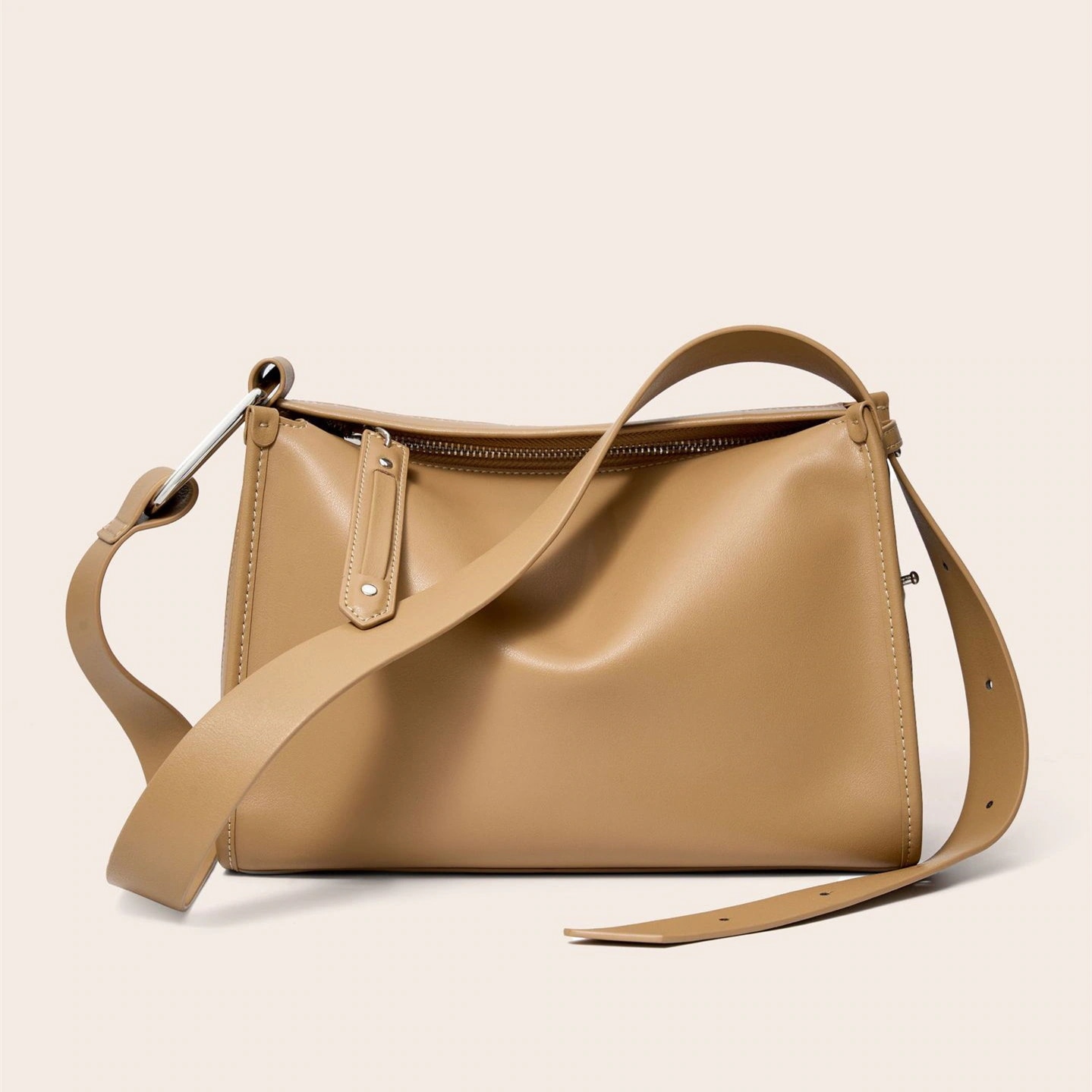 本革 ショルダーバッグ 無地 高級感 かたかた掛け 大容量トートバッグ 牛革 手提げバッグ スマホポーチ