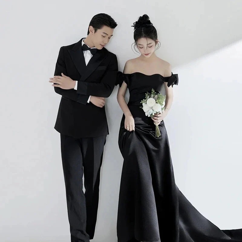 ブラック パーティーブラック シンプル 花嫁ロングドレス 着痩せ ドレス お呼ばれドレスフォーマルドレス同窓会 ドレス同窓会 ワンピースお呼ばれドパーティード30%までに制限 14,722円