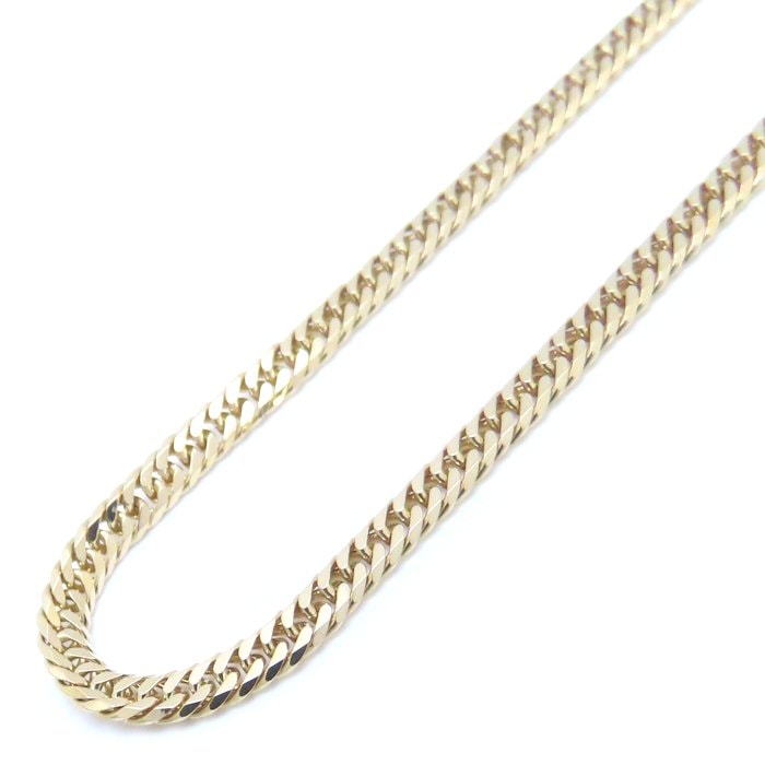 喜平ネックレス K18YG イエローゴールド 6面 ダブル 40cm 10.2g/76192【中古】