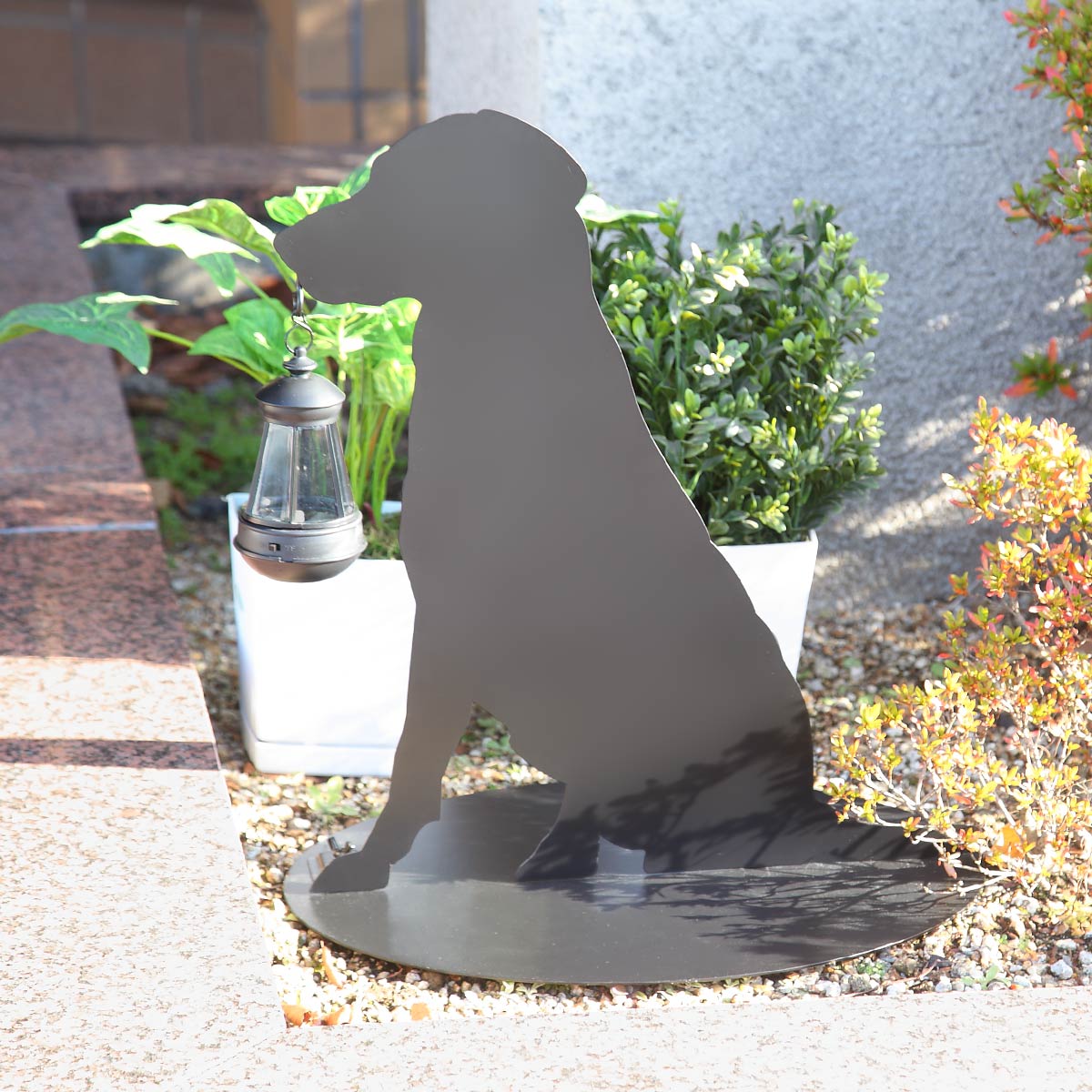 ソーラーライト シルエットソーラー ドッグ 送料無料 LED 犬 シルエット ガーデンライト