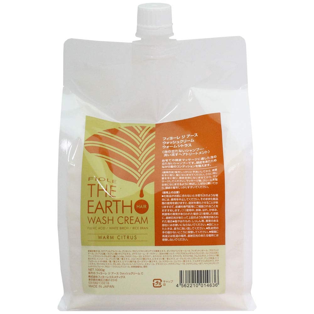 フィヨーレ ジ アース ウォッシュクリーム 1000g レフィル ウォームシトラス (シャンプー)