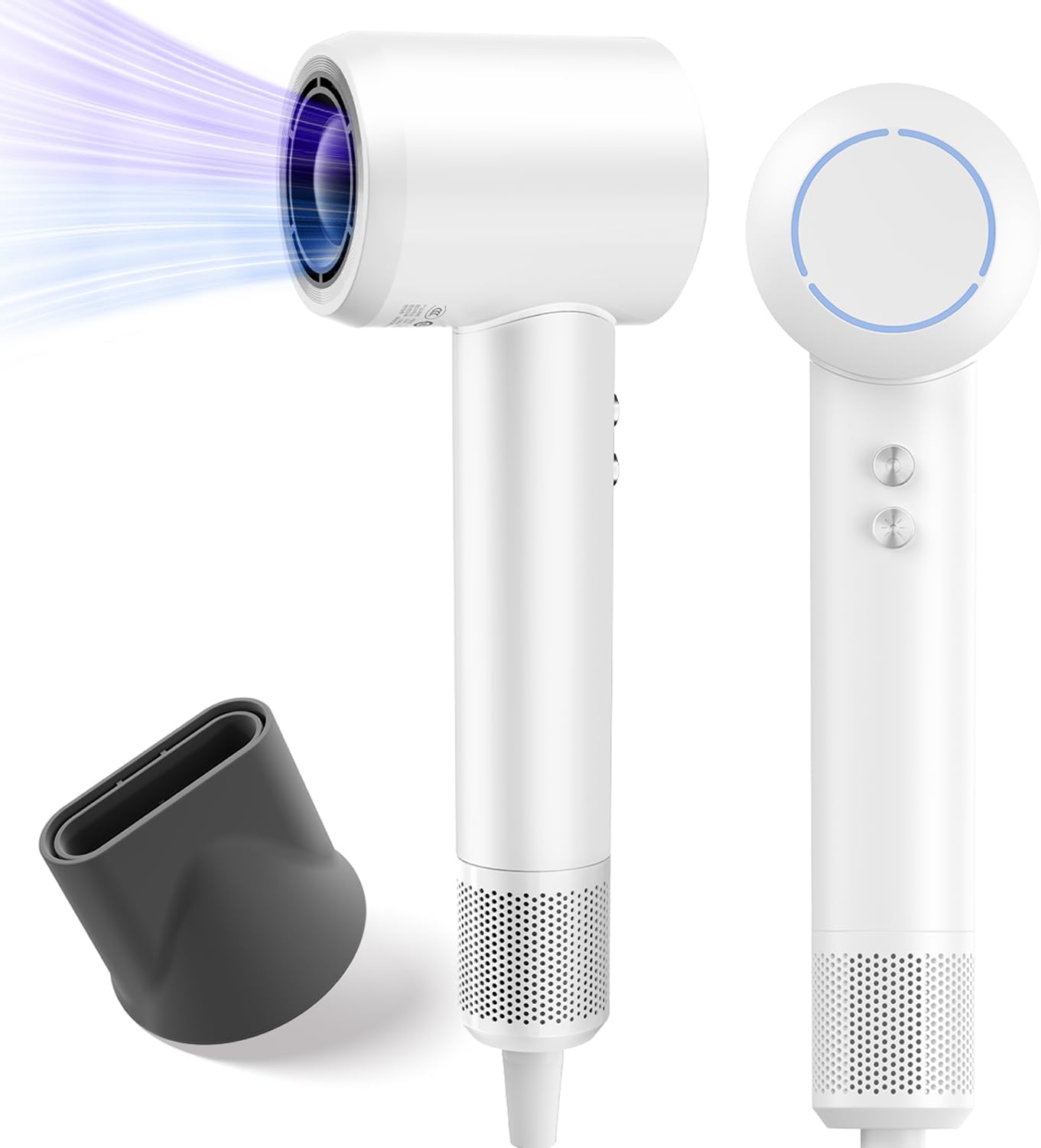 【フランスデザイン賞金賞】PLUZZ 大風量ドライヤー 速乾·軽量·美髪 2.7億イオンヘアケア ダイフウリョウ強力ブラシレスモーターヘアドライヤー 冷風ショット 温冷風ワンタッチ切替