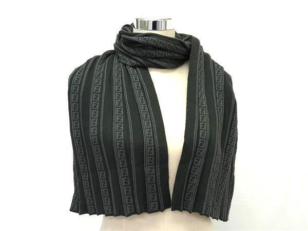 マフラー ズッキーノ ウール100％ - ブラック グレー ストール ブランド 高級 防寒 アクセサリー 誕生日プレゼント 男女兼用 ギフト メンズ レディース【本物保証】